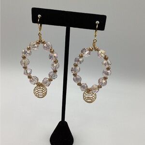 Handmade bling earrings